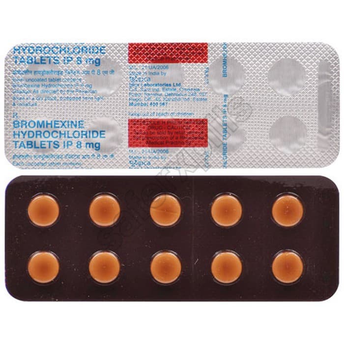 Bromhexine Hydrochloride 8mg