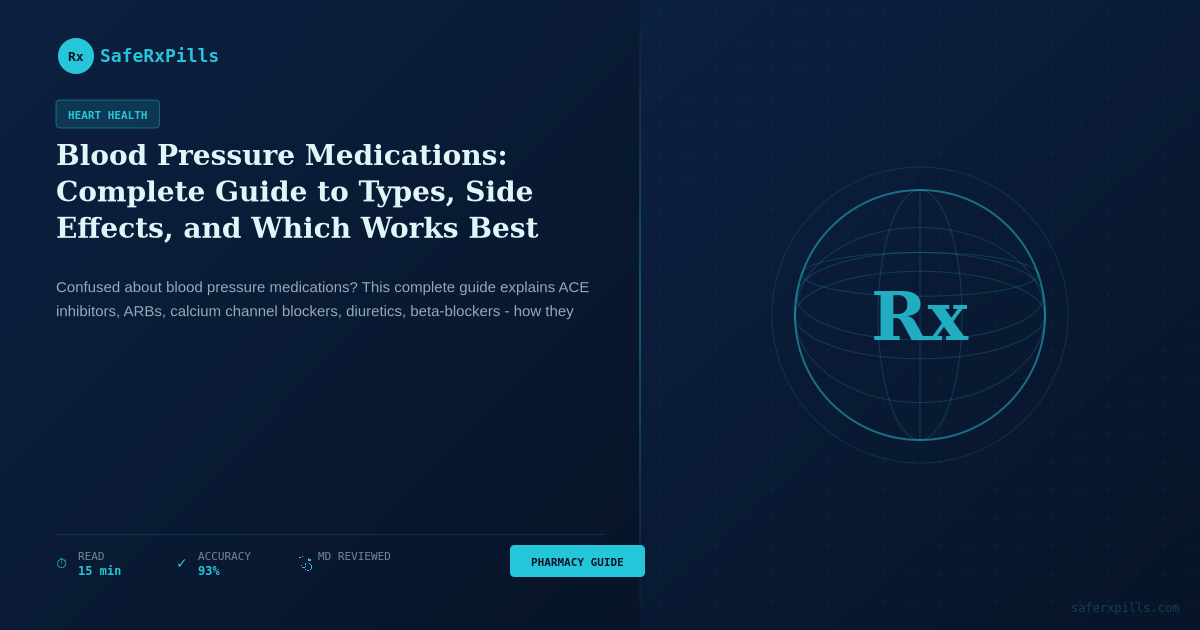 Blood Pressure Medications | SafeRxPills