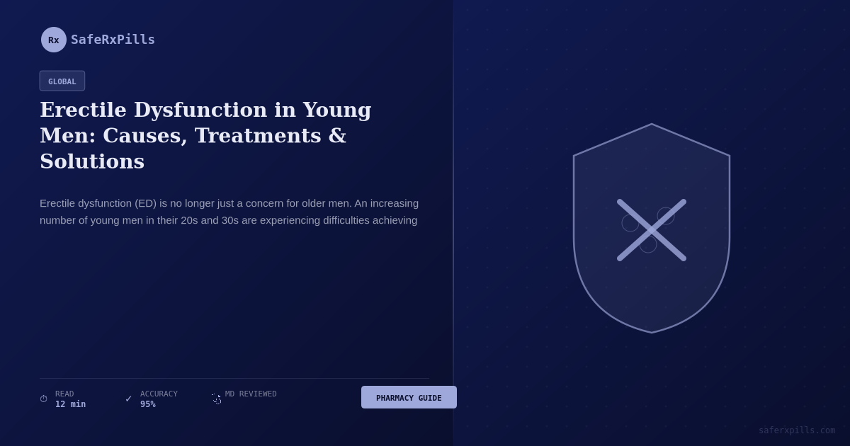 Erectile dysfunction causes treatments solutions for young men health guide