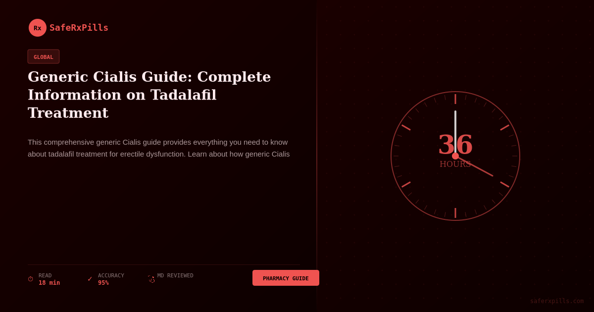 Generic Cialis tadalafil treatment guide information for pharmacy blog educational content