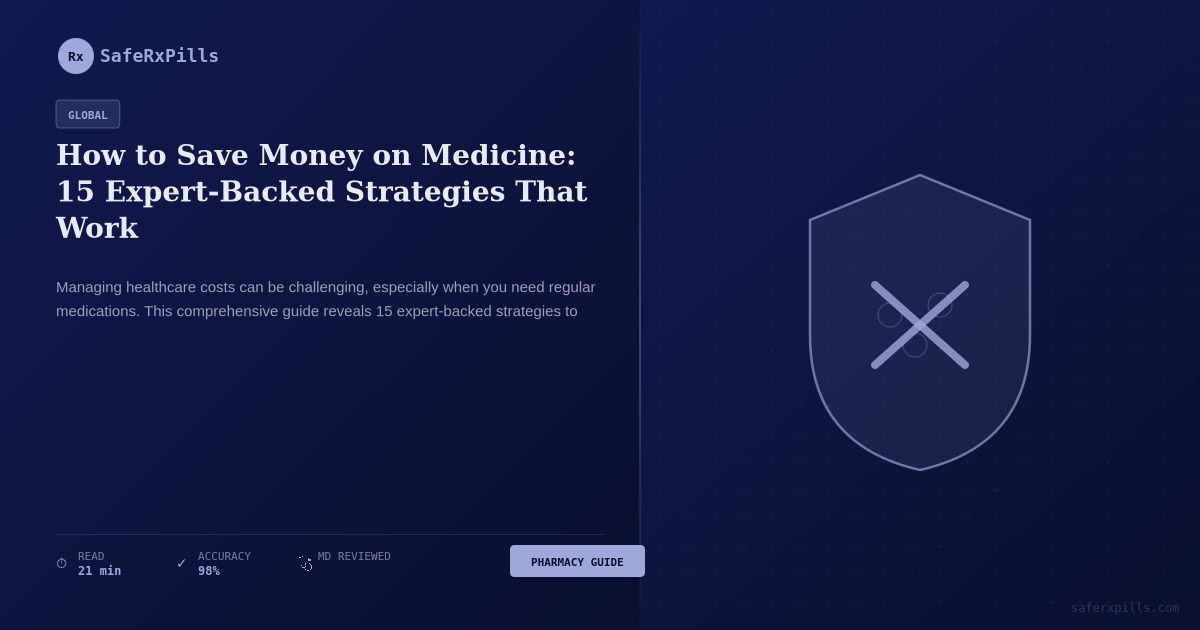 Save money on medicine with 15 expert strategies including generic drugs, coupons, and prescription assistance programs