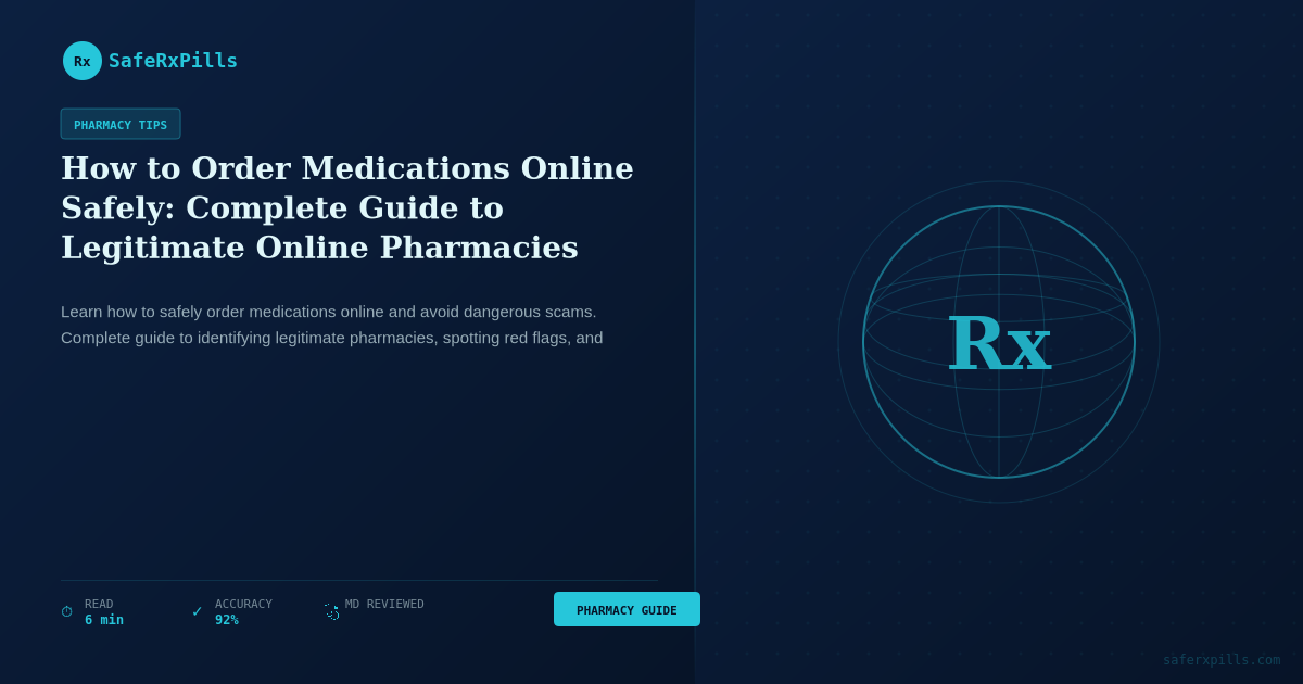 How to Order Medications Online Safely | SafeRxPills